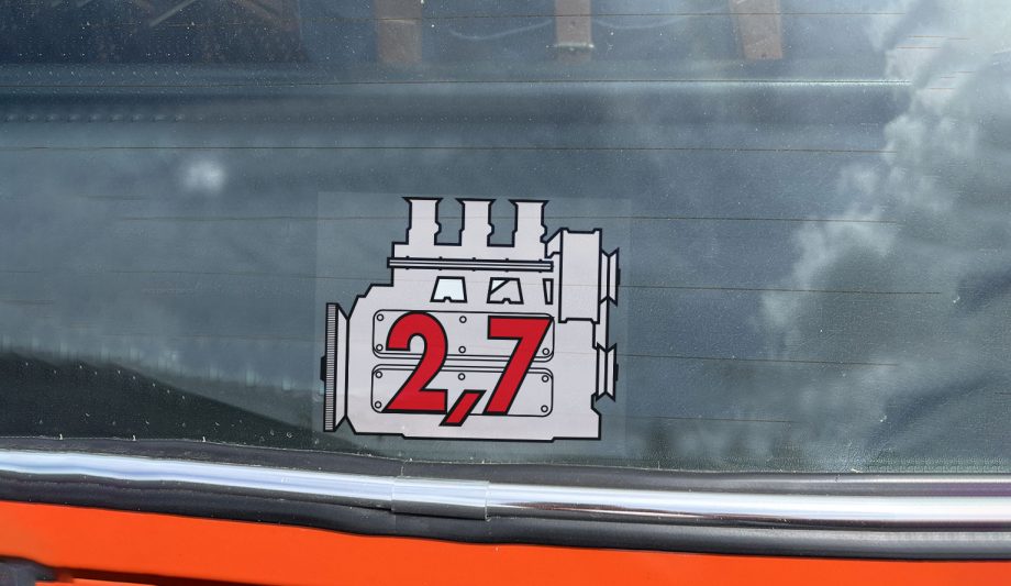Autocollant Porsche lunette arriere