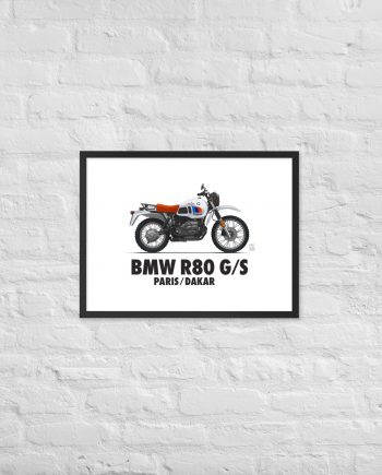 Affiche Encadrée - BMW R80 G/S - Légende du trail