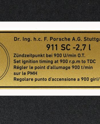 911 autocollant point d'allumage