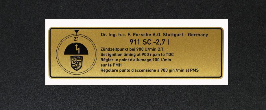 911 autocollant point d'allumage