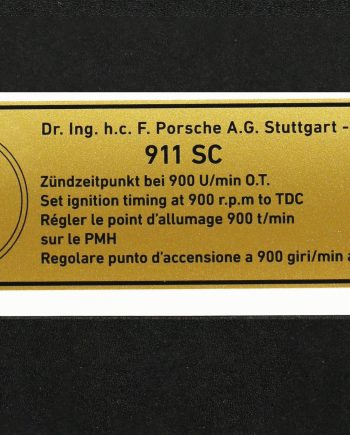porsche 911 point d'allumage