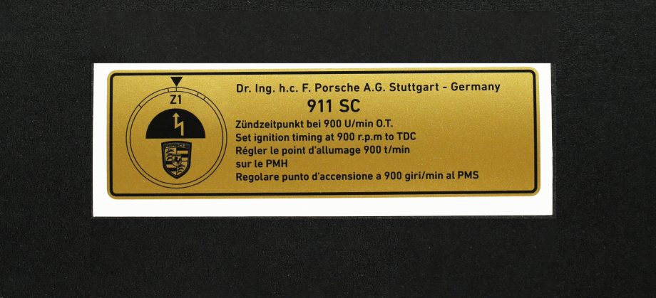 porsche 911 point d'allumage